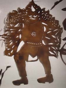 Shadowpuppet from Orissa (Ravana) - From the collection of the Sangeet Natak Akademi, New Delhi - Photo: Elisabeth den Otter, 2003 © 