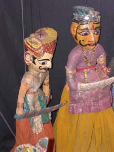 Stringpuppets from Rajasthan (Amar Singh and Mansingh) - From the collection of the Sangeet Natak Akademi, New Delhi - Photo: Elisabeth den Otter, 2003 © 